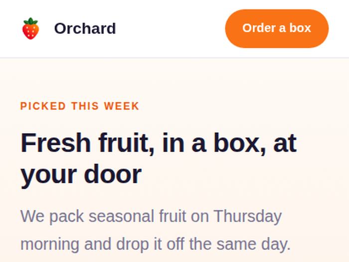Orchard: On a phone